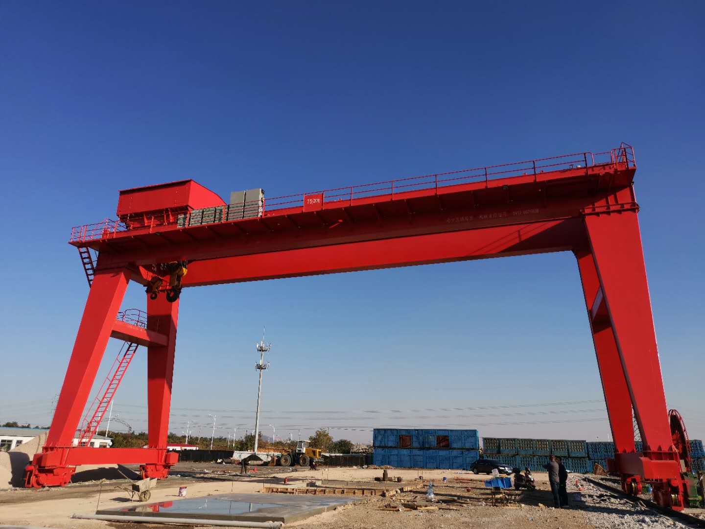 營口富洋預(yù)制件有限公司75噸雙梁湖北門式起重機(jī)